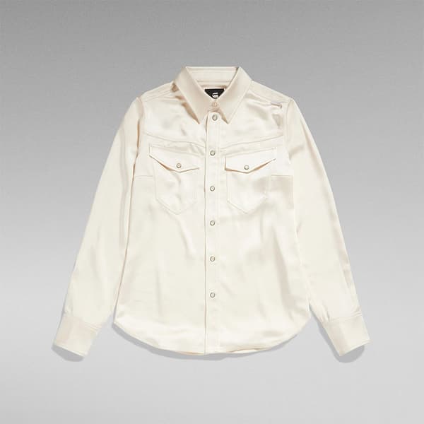 G-star D24229-d414 Skjorte Med Lange ærmer Beige L Kvinde