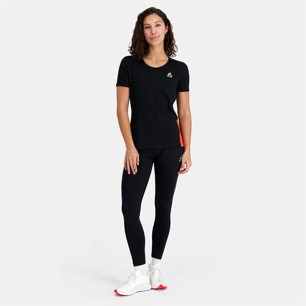 Le Coq Sportif Training N°1 T-shirt Med Korte ærmer Sort S Kvinde