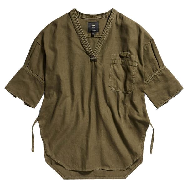 G-star Woven Tunic Kortärmad Skjorta Grönt S Kvinna