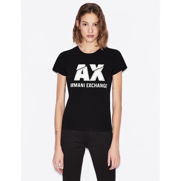 Armani Exchange 8nyt86_y8c7z T-shirt Med Korte ærmer Sort XS Kvinde