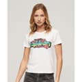 Miniatyrbild 2 av 4: Superdry Cali Sticker Fitted T-shirt Med Korta ärmar Vit XS Kvinna