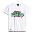 Miniatyrbild 1 av 4: Superdry Cali Sticker Fitted T-shirt Med Korta ärmar Vit XS Kvinna
