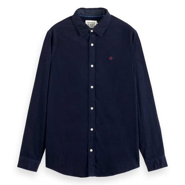 Scotch & Soda Corduroy Pitkähihainen Paita Sininen 2XL Mies