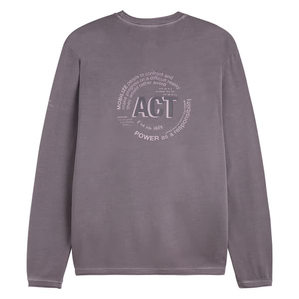 Ecoalf Act T-shirt Med Lång ärm Lila M Man