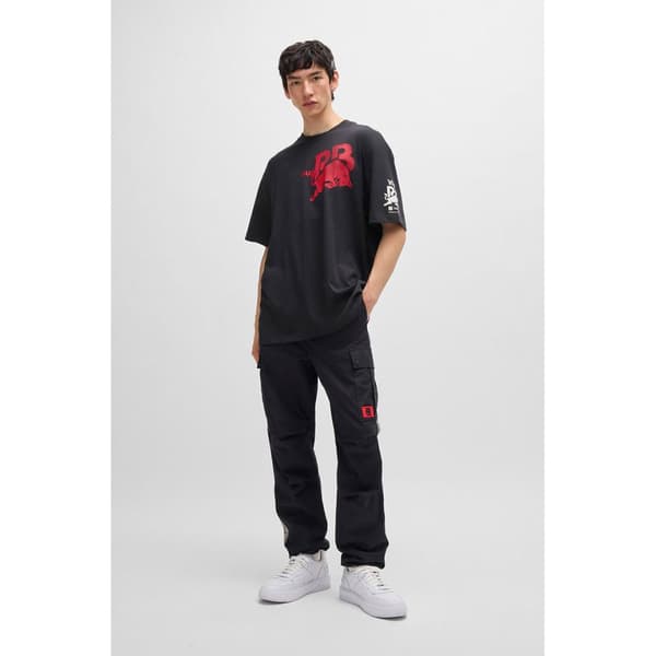 Hugo Dflorire05-rb24 10262283 T-shirt Med Korte ærmer Sort 3XL Mand