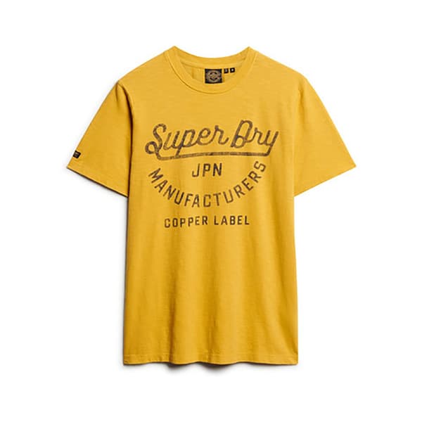 Superdry Copper Label Script T-shirt Med Korte ærmer Gul 2XL Mand