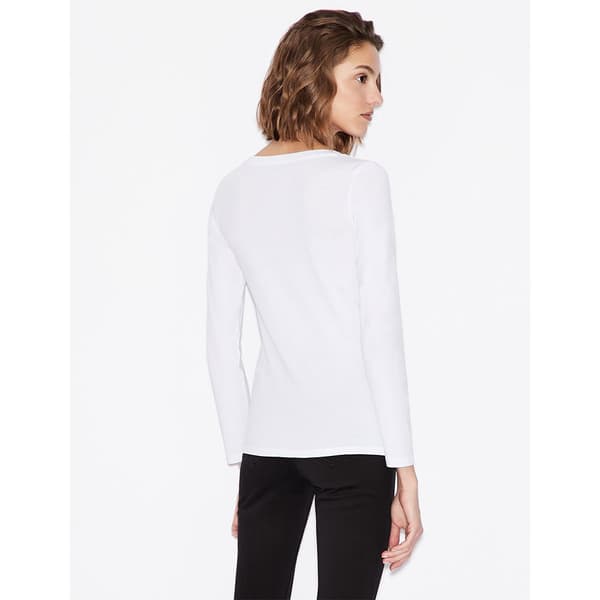 Armani Exchange 8nytdg_yj16z T-shirt Med Lång ärm Svart XL Kvinna