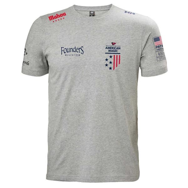 Helly Hansen American Magic T-shirt Med Korte ærmer Grå S Mand
