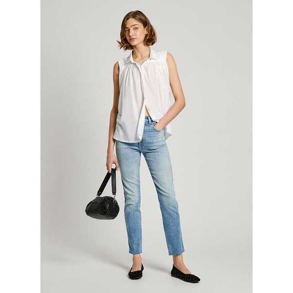 Pepe Jeans Mina Skjorta Vit L Kvinna