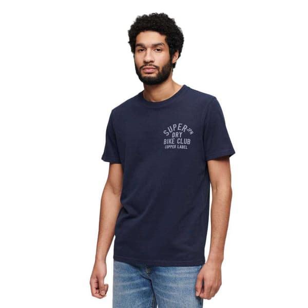 Superdry Copper Label Chest Graphic T-shirt Med Korta ärmar Blå 2XL Man