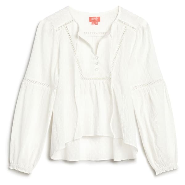 Superdry Ibiza Beach Blus Med Lång ärm Vit M Kvinna