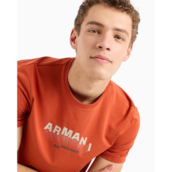 Armani Exchange 6dzthv-zje6z T-shirt Med Korte ærmer Orange S Mand