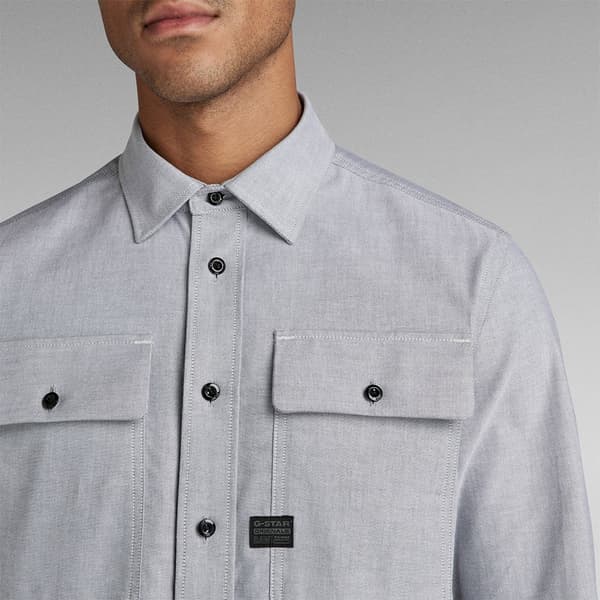 G-star Cpo Regular Fit Skjorte Med Lange ærmer Grå S Mand