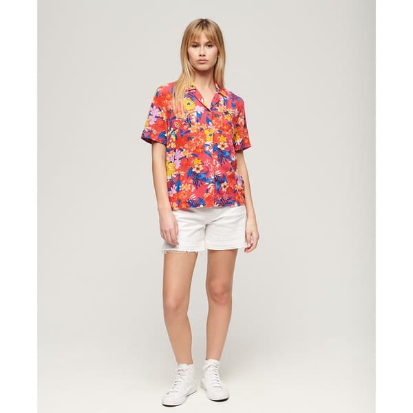 Superdry Beach Resor Lyhythihainen Paita Monivärinen S Nainen