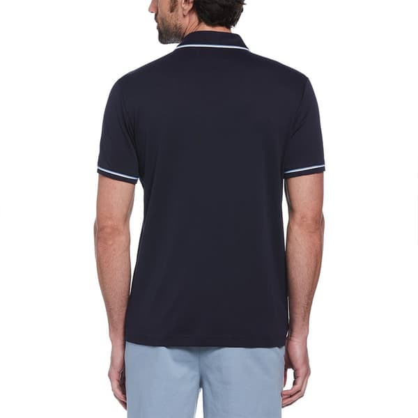 Original Penguin Earl Organic Interlock 3d Sticker Pete Kortärmad Polotröja Blå S Man