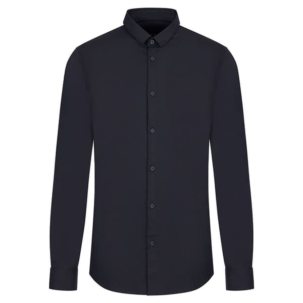 Armani Exchange 8nzc49_znyxz Skjorta Med Långa ärmar Blå S Man