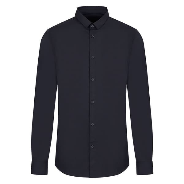 Armani Exchange 8nzc49_znyxz Skjorta Med Långa ärmar Blå S Man