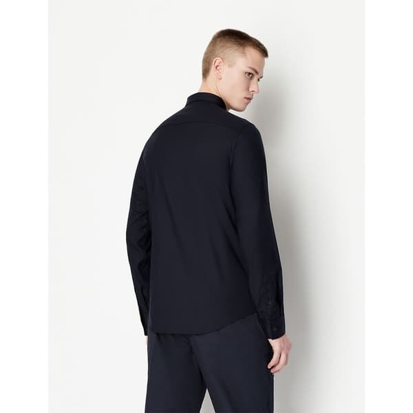 Armani Exchange 8nzc49_znyxz Skjorta Med Långa ärmar Blå S Man