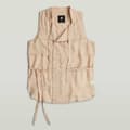 Miniatyrbillede 3 af 4: G-star D24591-d572 ærmeløs T-shirt Beige M Kvinde