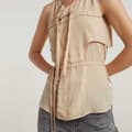Miniatyrbillede 4 af 4: G-star D24591-d572 ærmeløs T-shirt Beige M Kvinde