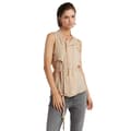 Miniatyrbillede 1 af 4: G-star D24591-d572 ærmeløs T-shirt Beige M Kvinde