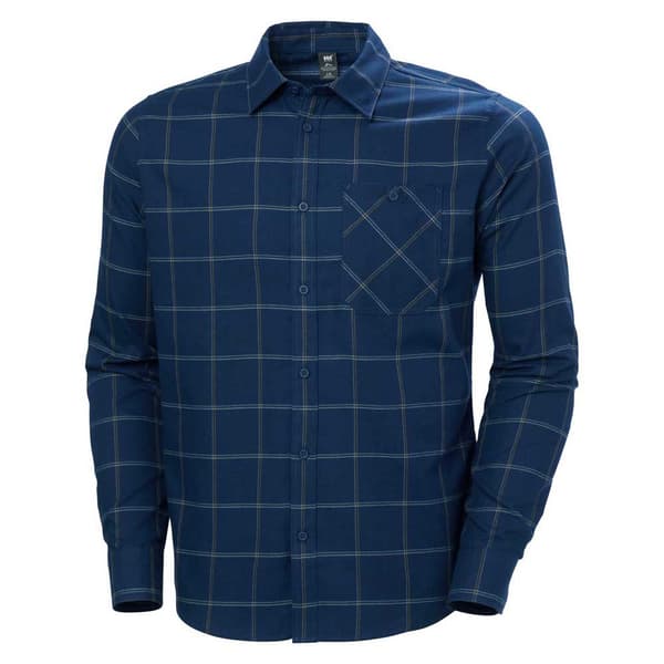 Helly Hansen Aker Flannel Skjorte Med Lange ærmer Blå M Mand