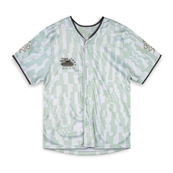 Grimey Lucky Dragon Baseball Kortärmad T-shirt Med V-ringning Vit XL Man