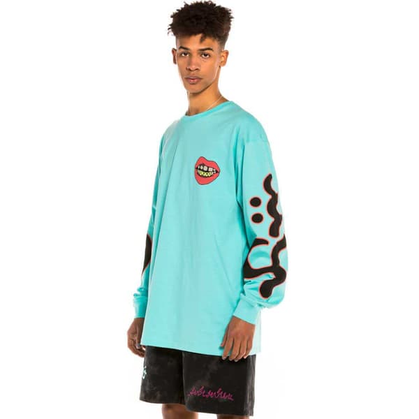 Grimey Day Dreamer T-shirt Med Lång ärm Blå M Man