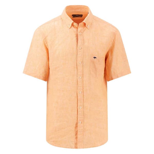 Fynch Hatton 14057001 Kortærmet Skjorte Orange L Mand