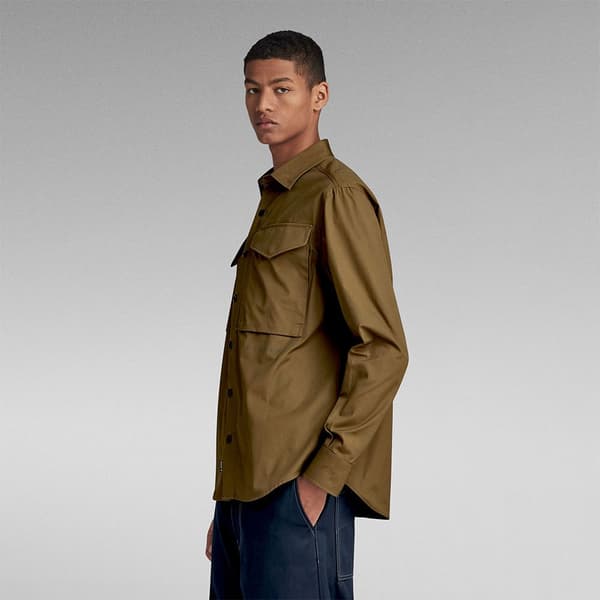 G-star D22971-d384 Regular Fit Skjorta Med Långa ärmar Grönt L Man