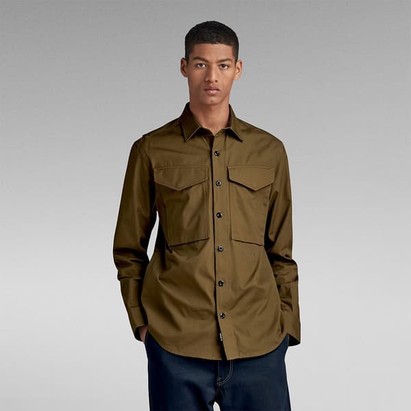 G-star D22971-d384 Regular Fit Skjorta Med Långa ärmar Grönt L Man