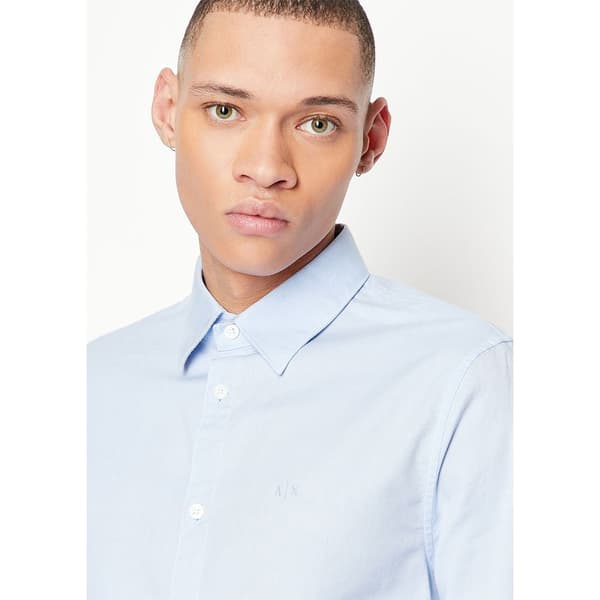 Armani Exchange 8nzcgb_z8anz Skjorta Med Långa ärmar Blå S Man