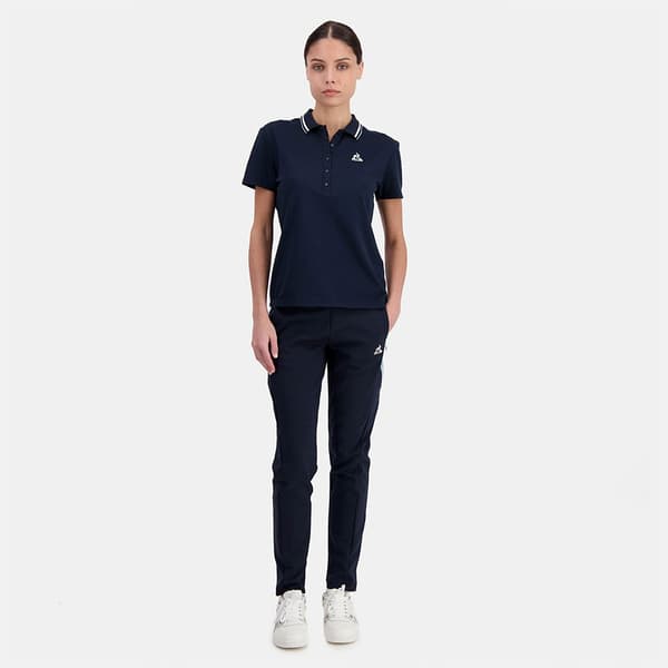 Le Coq Sportif Heritage N°1 Lyhythihainen Pikeepaita Sininen L Nainen