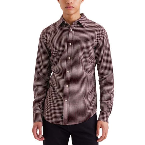 Dockers Original Slim Skjorta Med Långa ärmar Röd 2XL Man