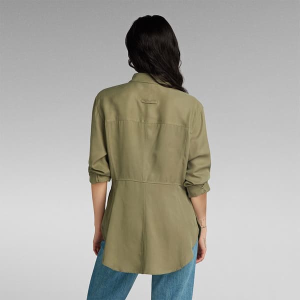 G-star Tunic Skjorte Med Lange ærmer Grøn XS Kvinde