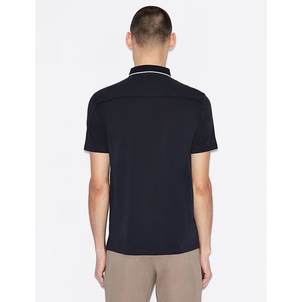 Armani Exchange 8nzf70_z8m9z Polo Med Lange ærmer Sort L Mand