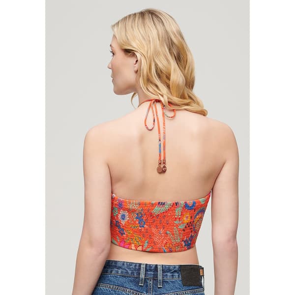 Superdry Crop Cut Out ärmlös T-shirt Orange M Kvinna