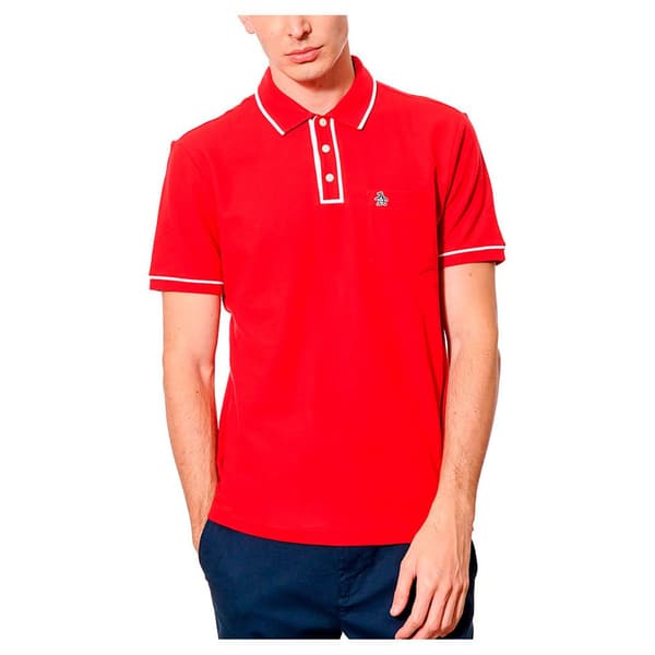 Original Penguin Earl Organic Pique Kortærmet Polo Rød S Mand