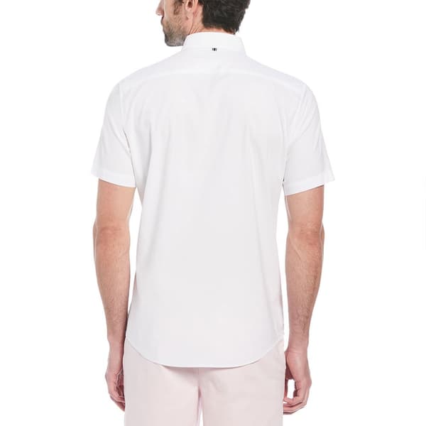 Original Penguin Oxford Stretch No Pocket Kortærmet Skjorte Hvid M Mand