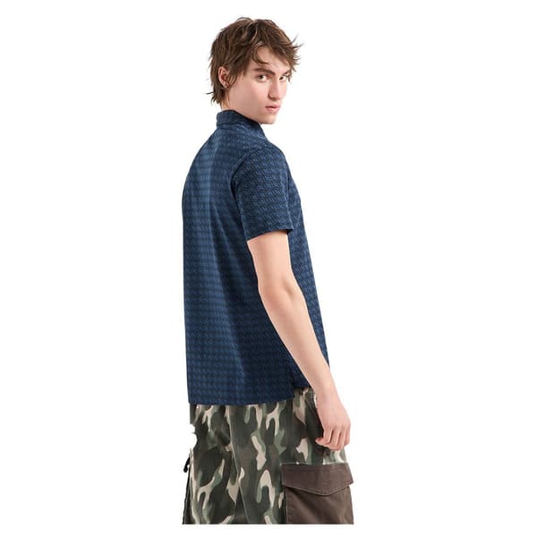 Armani Exchange 6dzffd-zjh4z Kortärmad Polotröja Blå M Man