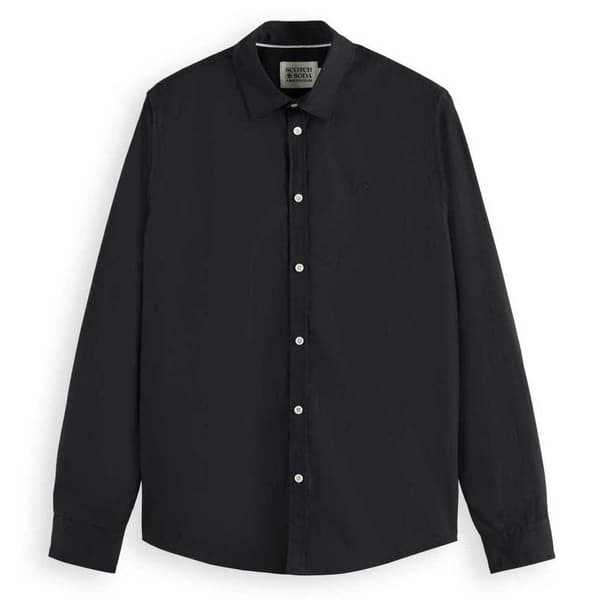 Scotch & Soda Core Skjorta Med Långa ärmar Svart S Man