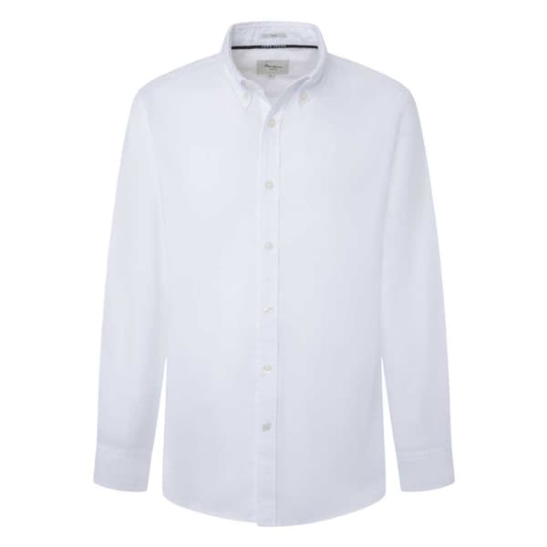 Pepe Jeans Pm308729 Skjorte Med Lange ærmer Hvid L Mand