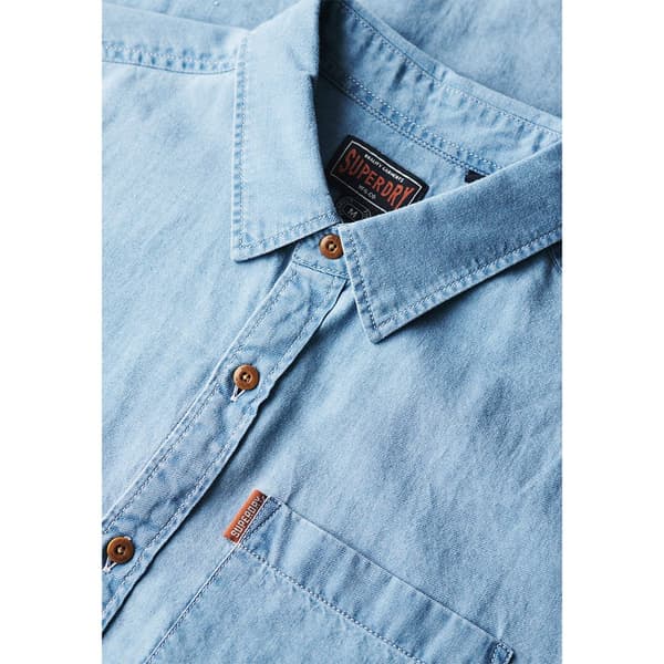 Superdry Vintage Loom Lyhythihainen Paita Sininen 2XL Mies