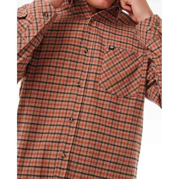 Rip Curl Classic Surf Checked Skjorte Med Lange ærmer Brun M Mand