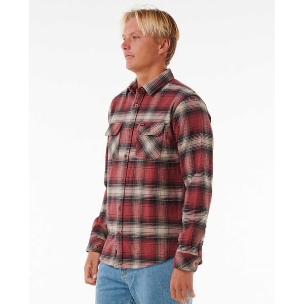 Rip Curl Count Flannel Skjorte Med Lange ærmer Rød M Mand