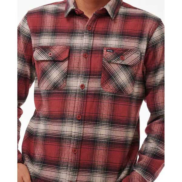 Rip Curl Count Flannel Skjorte Med Lange ærmer Rød M Mand