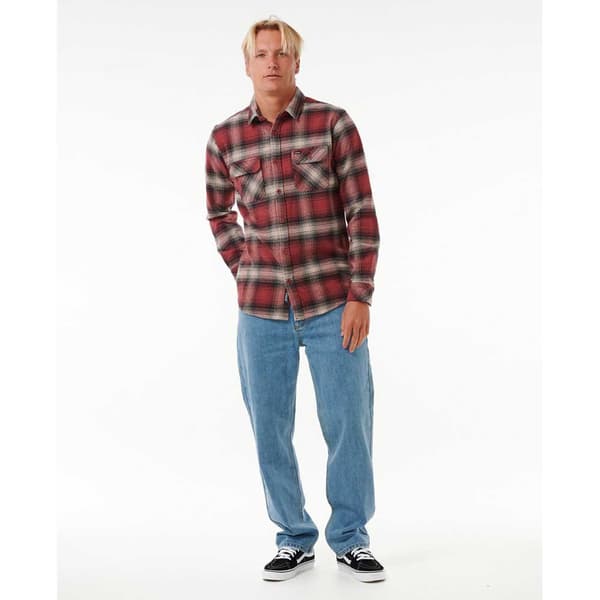 Rip Curl Count Flannel Skjorte Med Lange ærmer Rød M Mand