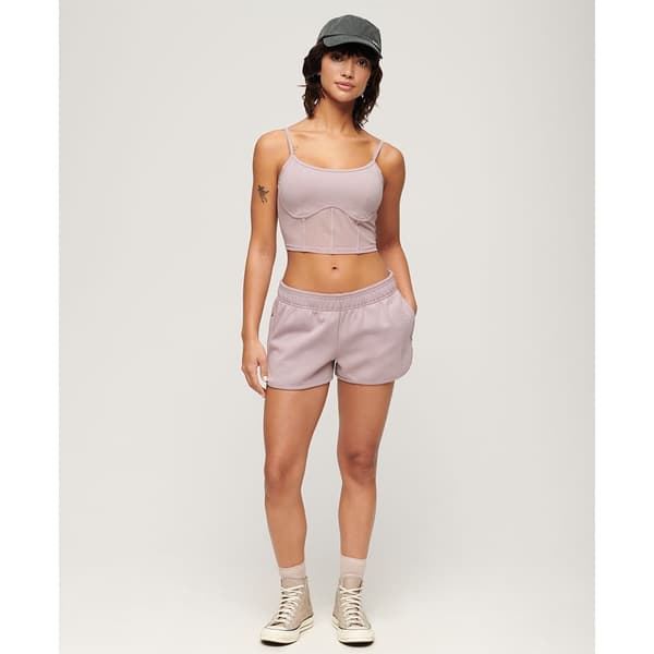 Superdry Sport Tech Corset ärmlös T-shirt Lila L Kvinna