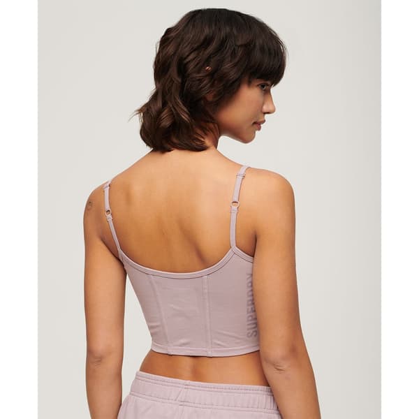 Superdry Sport Tech Corset ärmlös T-shirt Lila L Kvinna