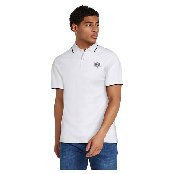 G-star Chest Logo Kortärmad Polotröja Vit S Man